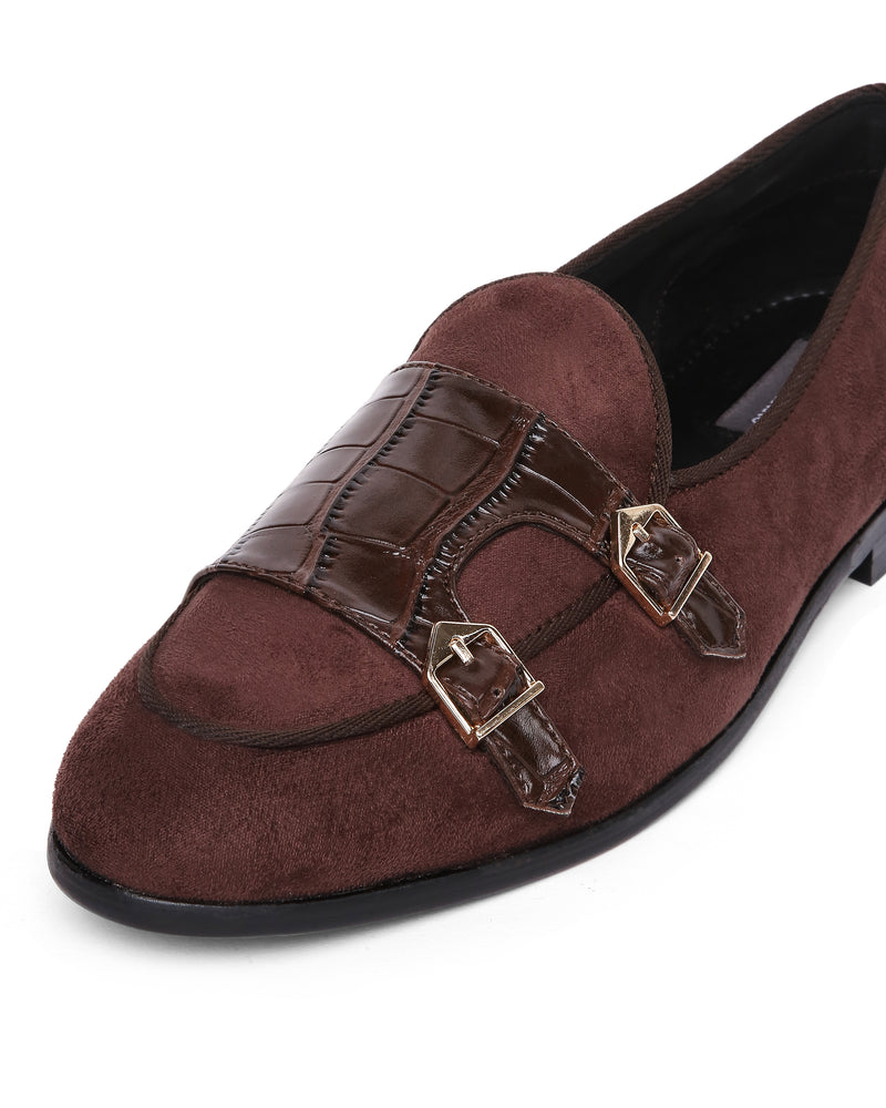 Enzo Croco Double Monks - BROWN